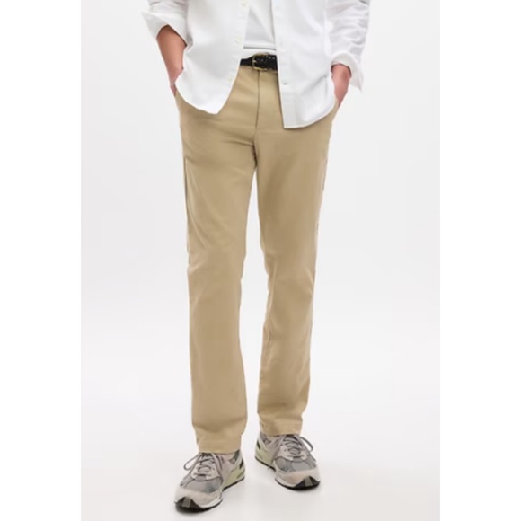 Gap Men’s Lived-In Slim Stretch Khaki Pants (Size 33) - Picture 3 of 9